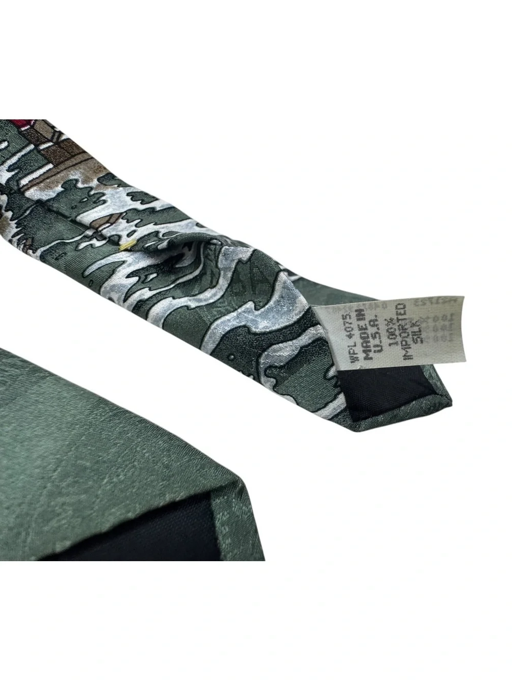 Vintage TABASCO Tie 100% Silk Avery Island Louisiana Novelty Made USA Necktie